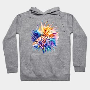 Sea Creature Watercolor Style - AI Art Hoodie